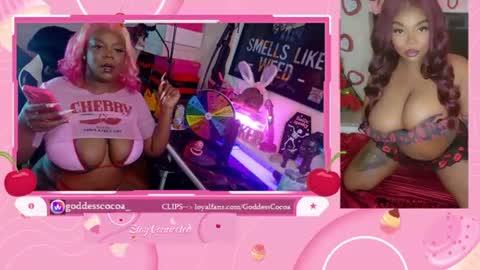 Goddess Cocoa online show from August 9, 7:58 am