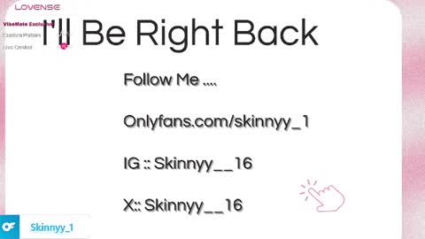 Skinnyy   online show from May 17, 10:46 am