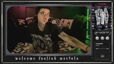 Snapshot of 666deathgasm chatting on September 20, 8:23 pm Juune online show from September 20, 8:23 pm
