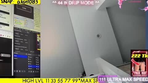 Snapshot of aliseparker chatting on December 8, 9:08 pm aliseparker online show from December 8, 9:08 pm