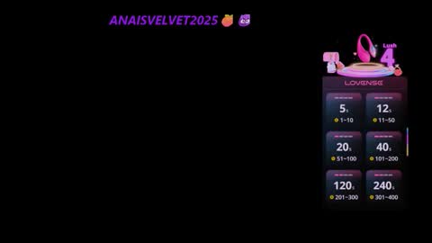 Snapshot of anaisvelvet2025 chatting on October 10, 7:25 am anaisvelvet2025 online show from October 10, 7:25 am