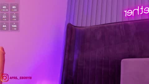 Snapshot of april_ebony18_ chatting on February 18, 1:22 pm April online show from February 18, 1:22 pm