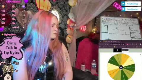 Snapshot of artsyheartsyy chatting on October 2, 4:55 am ArtsyHeartsyy online show from October 2, 4:55 am