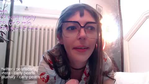 Snapshot of carlypearls chatting on February 3, 3:17 pm Carly Pearls online show from February 3, 3:17 pm