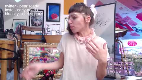 Snapshot of carlypearls chatting on September 17, 5:55 am Carly Pearls online show from September 17, 5:55 am