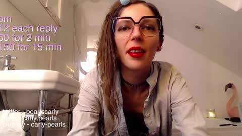 Snapshot of carlypearls chatting on February 8, 10:40 pm Carly Pearls online show from February 8, 10:40 pm