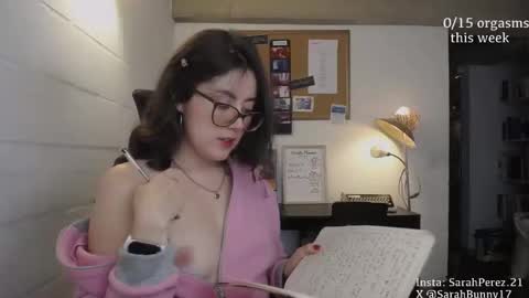 Snapshot of cherrybunny21 chatting on February 12, 5:05 am Sarah Prez online show from February 12, 5:05 am