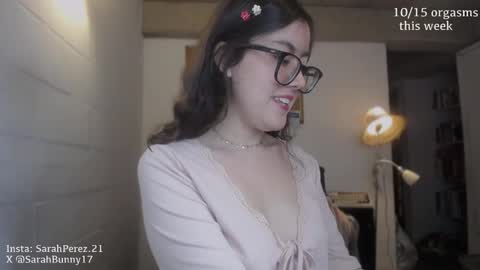 Snapshot of cherrybunny21 chatting on October 28, 4:35 am Sarah Prez online show from October 28, 4:35 am