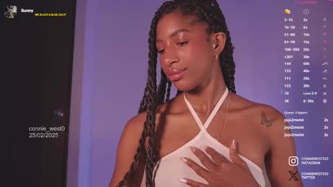 Snapshot of connie_west0 chatting on February 25, 10:09 pm   independent model online show from February 25, 10:09 pm