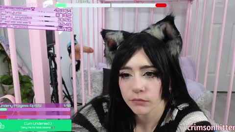 Snapshot of crimsonkitten chatting on January 4, 11:11 am Crimson Kitten online show from January 4, 11:11 am