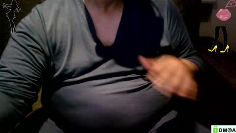 Snapshot of crossdresser64 chatting on October 24, 2:56 am Linda Cross online show from October 24, 2:56 am