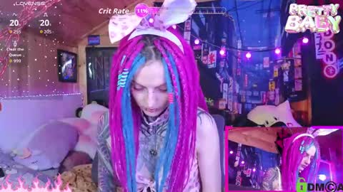 Snapshot of cybernekko chatting on October 2, 5:50 am Neko online show from October 2, 5:50 am
