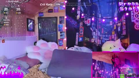 Snapshot of cybernekko chatting on October 8, 5:35 am Neko online show from October 8, 5:35 am