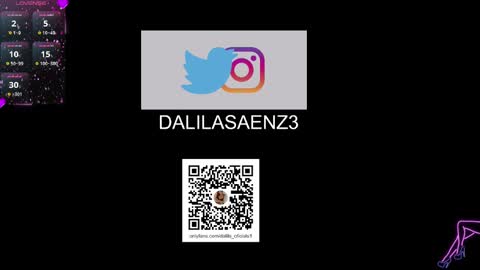 Snapshot of dalila_oficials chatting on March 9, 12:42 pm online show from March 9, 12:42 pm