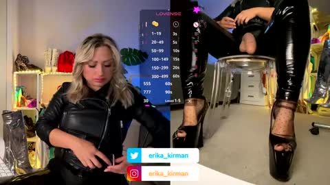 Snapshot of erika_kirman chatting on January 24, 9:17 am Erika online show from January 24, 9:17 am