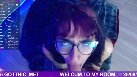 Snapshot of gotthic_met chatting on September 26, 4:42 am Meredith Alessandra online show from September 26, 4:42 am