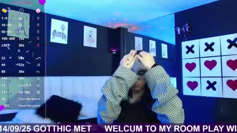 Snapshot of gotthic_met chatting on September 15, 4:47 am Meredith Alessandra online show from September 15, 4:47 am