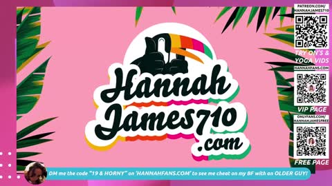 Hannah James online show from December 28, 5:03 pm