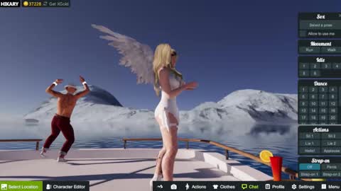 Snapshot of hikary__moon chatting on October 8, 6:58 pm Eva online show from October 8, 6:58 pm