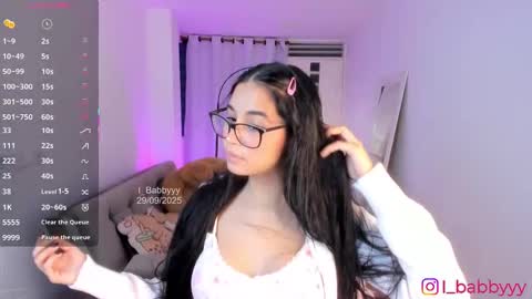 Snapshot of i_babbyyy chatting on September 30, 2:55 am Helloouu im Abigail call me Abi MY NEW SHEDULE IS 1030PM online show from September 30, 2:55 am