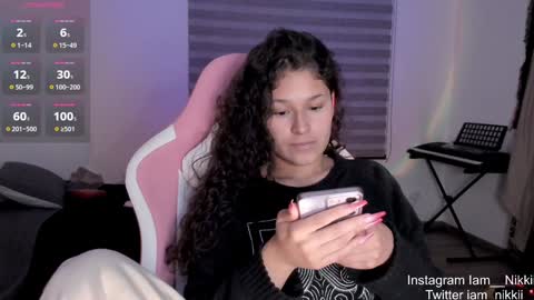 Snapshot of iam_nikki chatting on December 3, 2:09 am On instagram Imm  NikkiHelp me reach 100 likes online show from December 3, 2:09 am