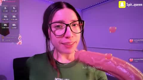 Snapshot of karla_honey_ chatting on October 9, 3:12 am Karla online show from October 9, 3:12 am