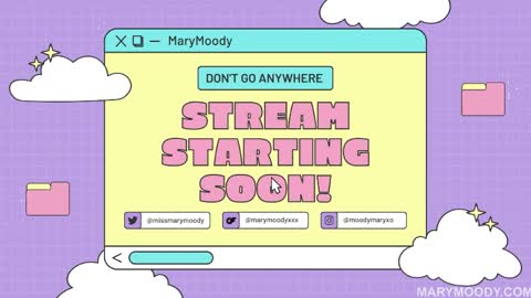 Mary Moody online show from April 3, 11:00 pm