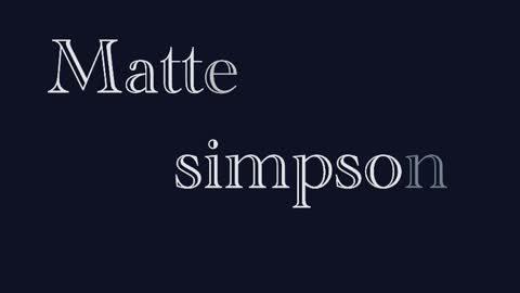 Matteo simpson online show from October 7, 7:59 am