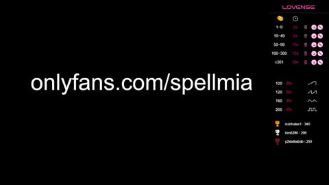 Mia  instagram miasspell online show from December 7, 3:53 am