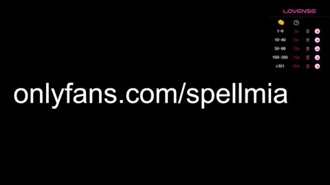 Mia  instagram miasspell online show from January 20, 1:50 am