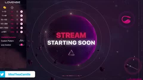 Snapshot of misstheacamille chatting on February 1, 7:44 pm MissThea online show from February 1, 7:44 pm