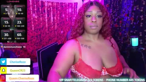 Queen Cherise Roze online show from November 25, 3:55 pm