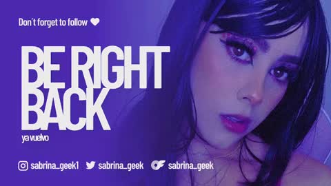 Snapshot of sabrina_geek chatting on January 13, 12:41 am sabrina_geek online show from January 13, 12:41 am