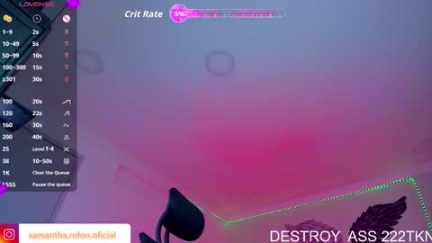 Snapshot of samantha_rolon chatting on October 15, 2:59 am Samatha online show from October 15, 2:59 am