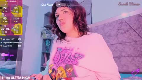 Snapshot of sarah_stoner chatting on March 8, 5:17 am Loren online show from March 8, 5:17 am