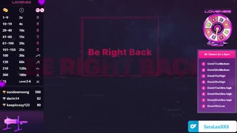 SeraLeeXXX online show from December 17, 9:21 pm