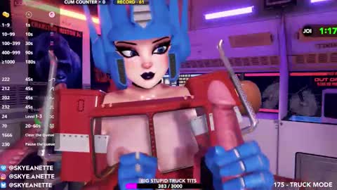 SkyeAnette online show from October 19, 1:21 am