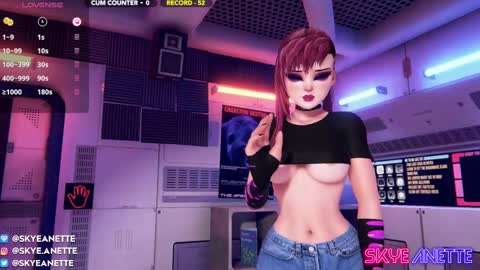 SkyeAnette online show from January 19, 2:15 am