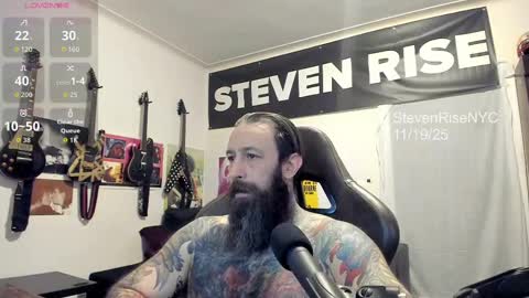 StevenRiseNYC online show from November 19, 2:38 pm