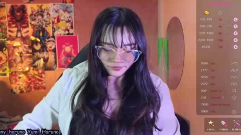 Snapshot of yuny_haruno chatting on February 14, 2:23 pm Haruno online show from February 14, 2:23 pm