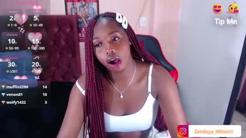 Snapshot of zendaya_wilson1 chatting on February 23, 8:39 am Zendaya Wilson online show from February 23, 8:39 am